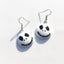 Halloween Bat & Pumpkin Resin Epoxy Earrings for Women