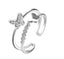 Vintage Heart-shaped Bear Star Moon Butterfly Alloy Rings Set