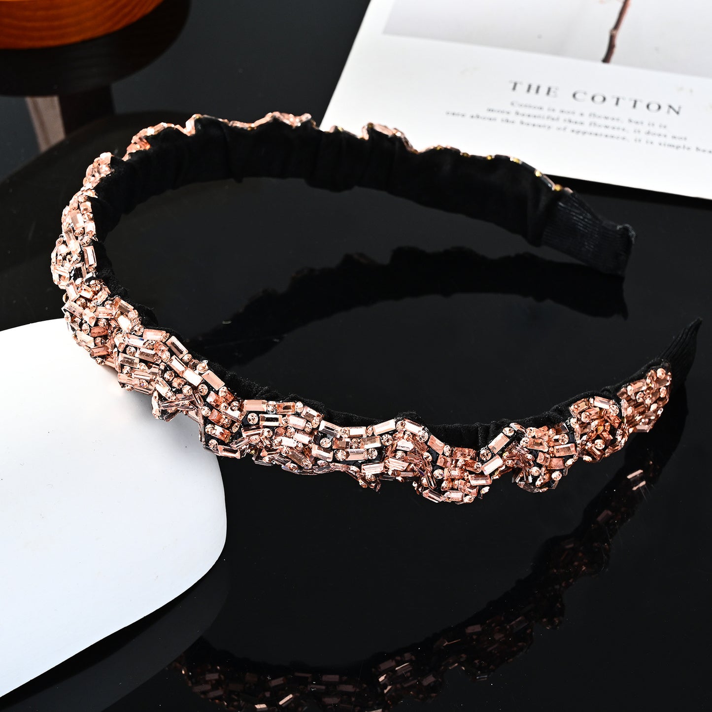 Retro Geometric Rhinestone Embellished Hairband