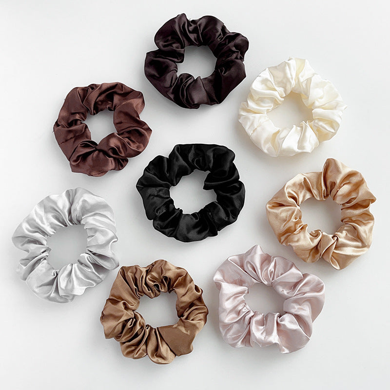 Satin Fabric Large Intestine Hair Ring - European and American Style Hair Accessories