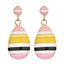 Casual Geometric Alloy Enamel Women's Drop Earrings - Multicolor Fashion Statement