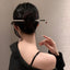 Chinoiserie Floral Pearl Fringe Alloy Hairpin for Women