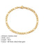 Figaro Chain Stainless Steel Gold Plated Bracelet