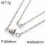 304 Stainless Steel Knot Design Necklace and Bracelet Set