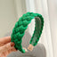 Simple Classic Solid Color Braided Cloth Headband for Women