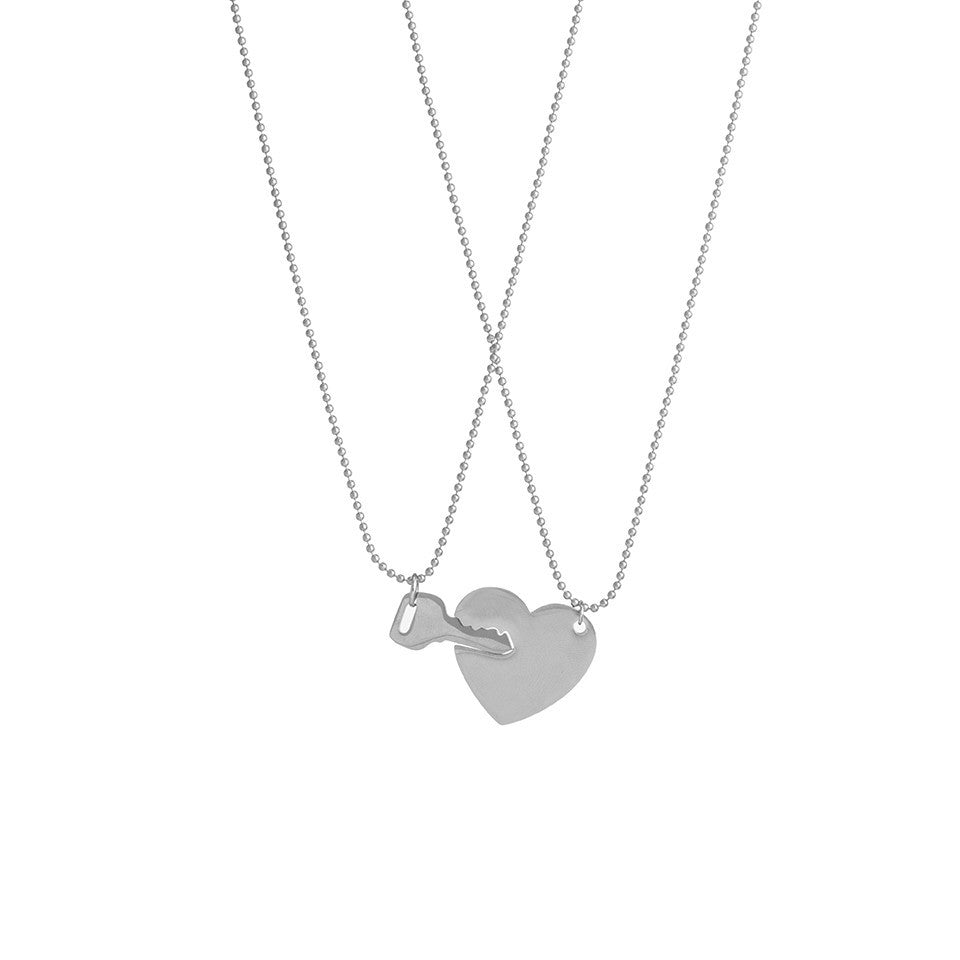 Fashion Insect Heart Shape Stainless Steel Pendant Necklace Metal Stainless Steel Necklaces