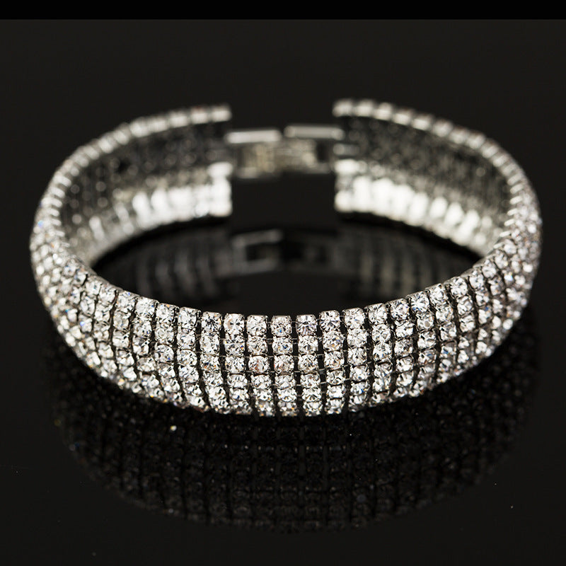 Fashion Geometric Rhinestone Rhinestone Rhinestones Women's Bangle 1 Piece