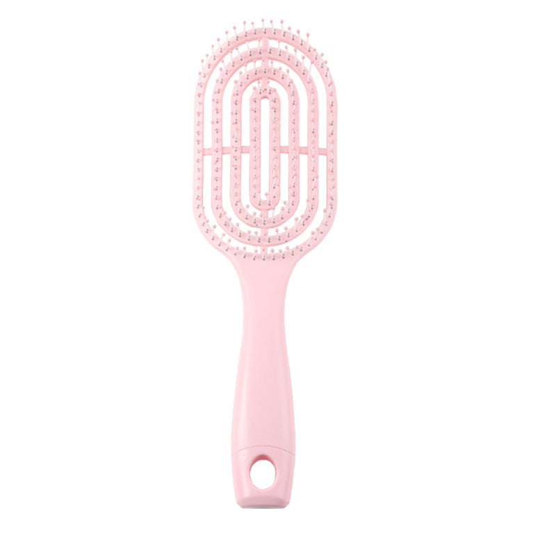 Simple Classic Solid Color Plastic Hairdressing Comb for Women - Fluffy Styling and Curling