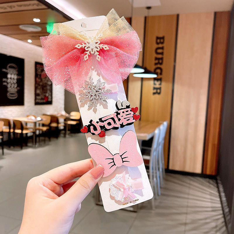 Korean Cartoon Flower Hair Clip for Girls