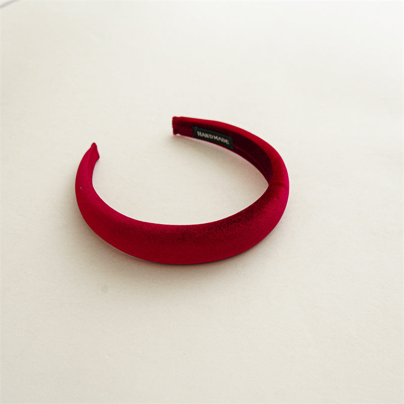 Women's Velvet Solid Color Handmade Hair Band