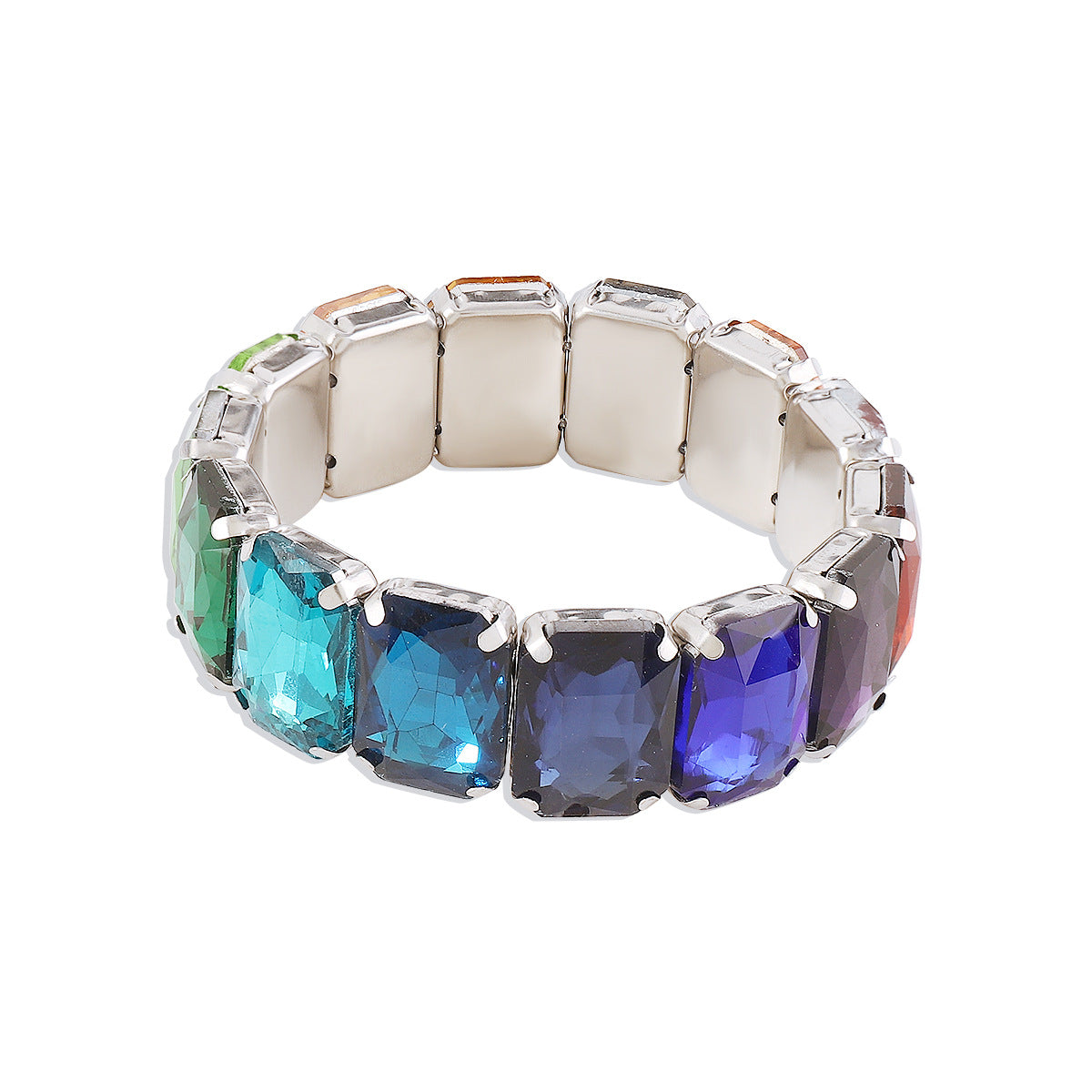 Glam Modern Geometric Zircon Alloy Women's Bangle Bracelet