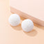 Retro Colorful Hemisphere Bead Stud Earrings for Women