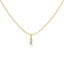 Stainless Steel Necklace Color Rectangle Zircon Snake Bone Stack Necklace