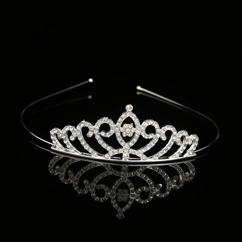 Princess Rhinestone Crown Alloy Headband for Children