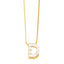 18K Gold Plated Zircon Letter Pendant Necklace