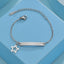 European American Creative Children's Engravable Stainless Steel Heart Bracelet