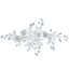 Alloy Fashion Floral Hair Comb with Rhinestones and Pearls for Brides