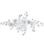 Alloy Fashion Floral Hair Comb with Rhinestones and Pearls for Brides