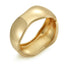 Basic Modern Gold Plated Alloy Open Cuff Women's Bangle