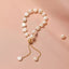 Elegant Baroque Style Freshwater Imitation Pearl Beaded Women's Bracelet