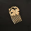 Retro Diamond Pearl Leaf Hair Comb Clip