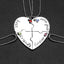 Fashion Wild Heart-Shaped Diamond Stitching Necklace for Women