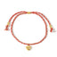 Simple Heart Shape Copper Bead Cotton Rope Bracelets - Couple Resort Style Jewelry