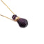 Fashion Semi-precious Stone Flame-shaped Perfume Bottle Pendant Necklace