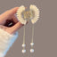 Women's Butterfly Pearl Rhinestone Hair Claw Clip