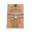 New Mother And Daughter Card Bracelet Stainless Steel Hollow Heart-shaped Warm Color Braided Bracelet