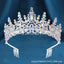 Women's Elegant Rhinestone Alloy Crown Bridal Headgear for Weddings and Parties