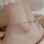 Stainless Steel Double Layer Heart Anklet for Women - 18K Gold Plated Beach Jewelry