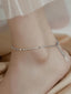 Stainless Steel Double Layer Heart Anklet for Women - 18K Gold Plated Beach Jewelry