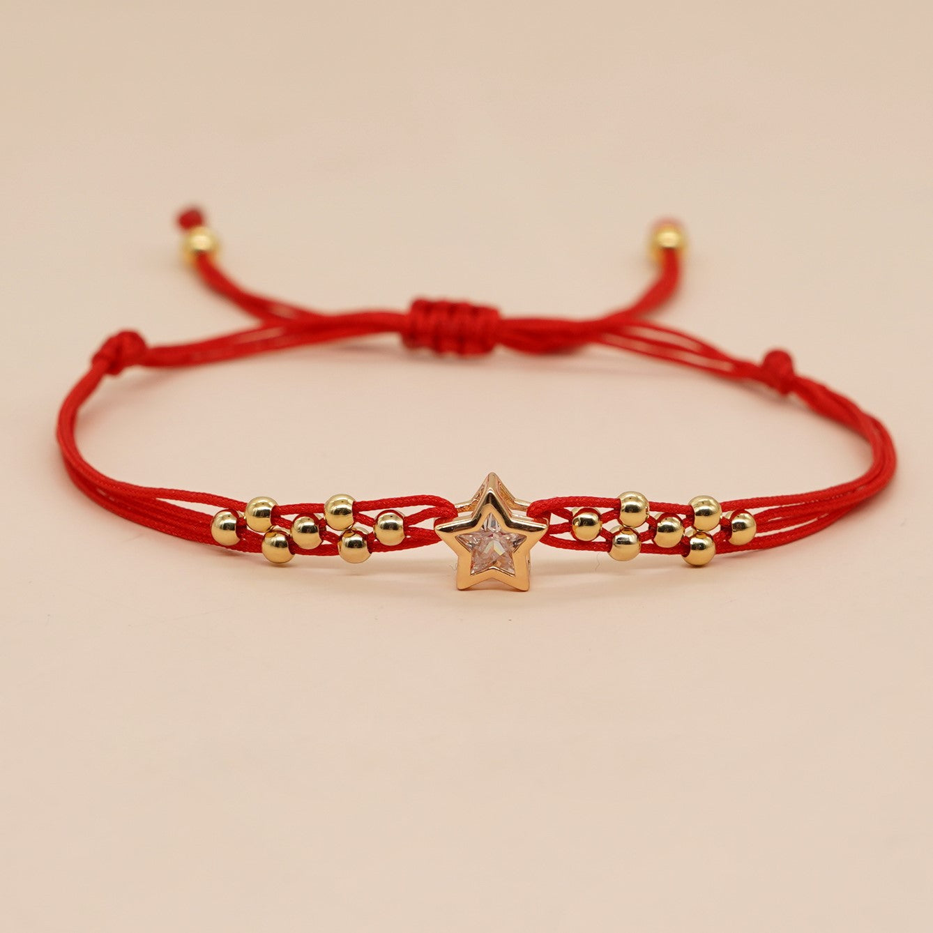 Sweet Star Bohemian Gold Copper Bead Unisex Bracelet