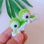 Handmade Wool Knitted Frog Hair Clip - 3D Cartoon Animal Design BB Side Clip Headwear