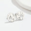 Simple Cactus Star Moon Stainless Steel Hollow Out Stud Earrings