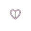 Heart Shape Zircon Inlay 316 Stainless Steel Belly Ring