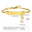 Stainless Steel Zircon Inlay English Letter Bracelet for Women and Children