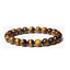 Ethnic Geometric Natural Stone 8mm Gemstone Beaded Bracelet Set