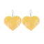 Color Matching Heart-shaped Resin Earrings