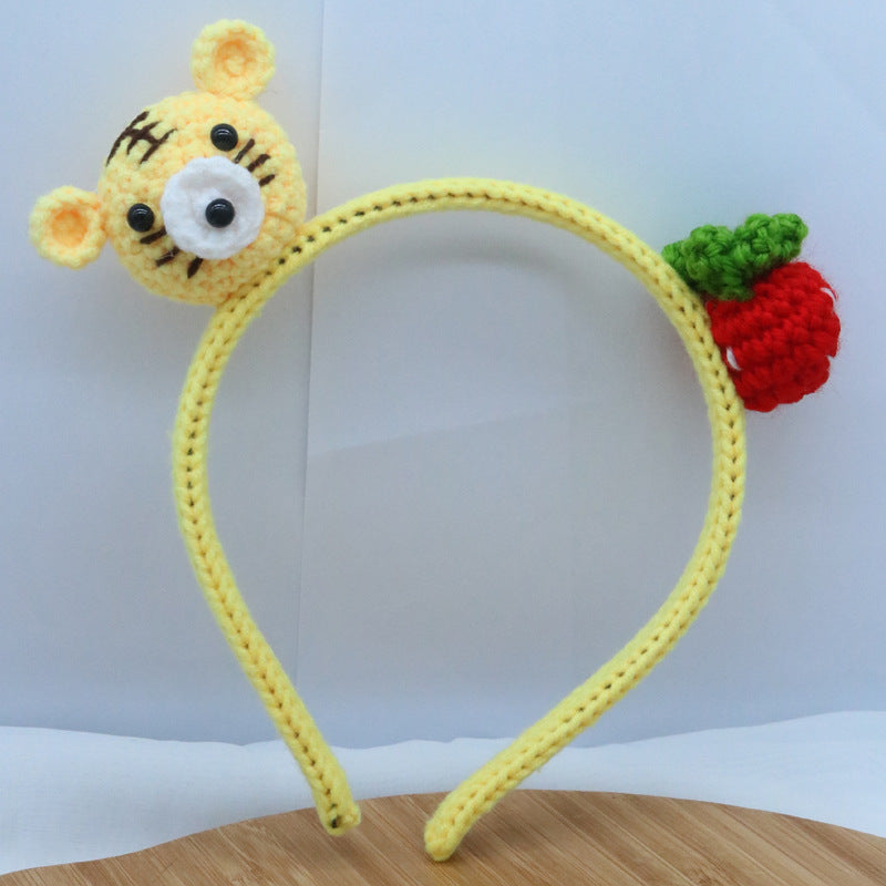 Cute Rabbit and Tiger Knitted Animal Hair Band