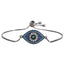 Fashion Geometric Adjustable Copper Zircon Eye Charm Bracelet