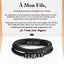 Retro Alloy Men's Multi-Layer Leather Bracelet