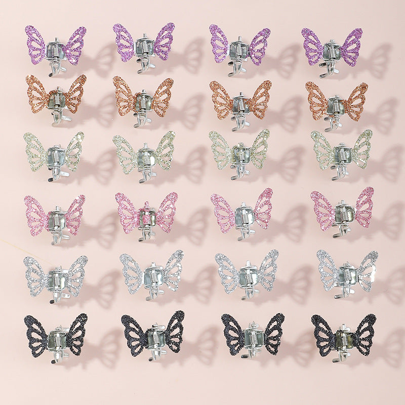 Cute Glitter Butterfly Hair Clips for Kids - Random Colors