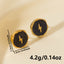 1 Pair Elegant Letter 304 Stainless Steel Ear Studs