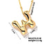 304 Stainless Steel Gold Plated Alphabet Pendant Necklace