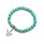 Retro Ethnic Geometric Turquoise Beaded Bracelet Set with Cross Charms