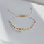 18K Gold Plated Bohemian Miyuki Beaded Adjustable Letter Bracelet for Women