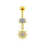 Elegant Classic Animal Butterfly Snowflake Rhinestone Zircon Belly Ring