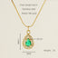 Glam Shiny Heart Shape Zircon Inlay 18K Gold Plated Stainless Steel Layered Pendant Necklace